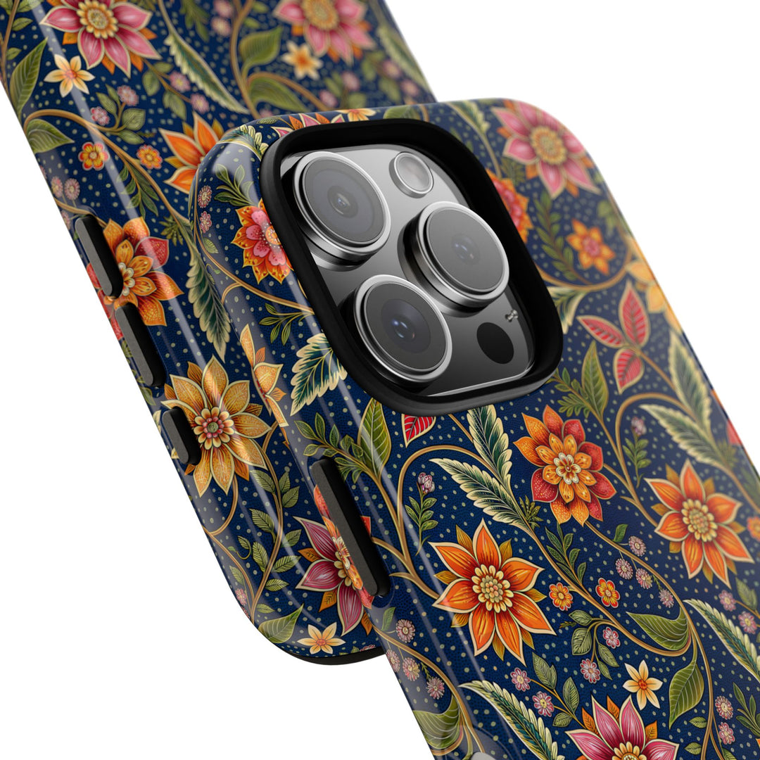 Modern Batik Pattern Tough Phone Cases Personalizable - Flower 7