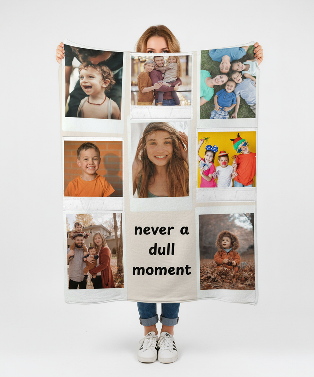 Personalized  Plush Blanket - Never A Dull Moment