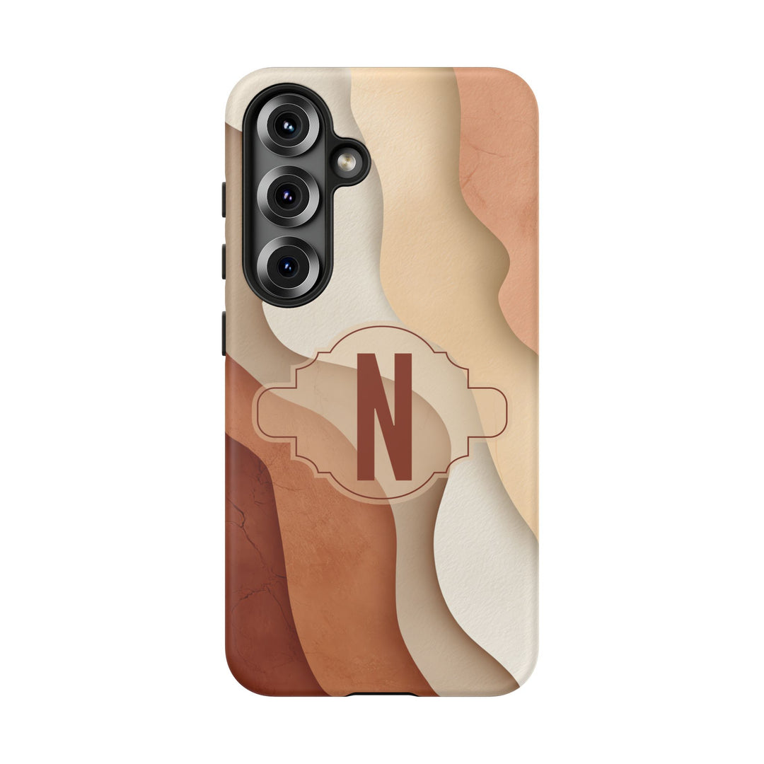 Personalized Tough Phone Case Warm Tones Abstract
