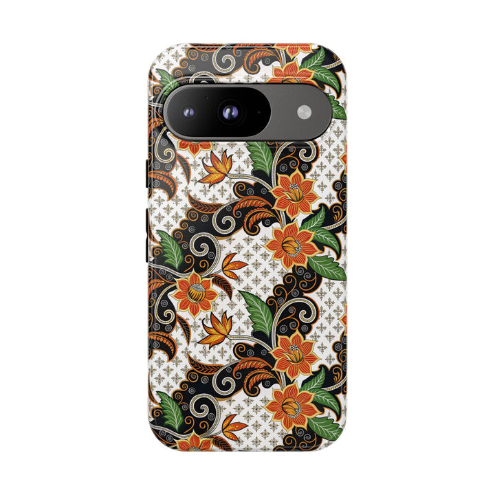 Modern Batik Pattern Tough Phone Cases Personalizable - Flower 2