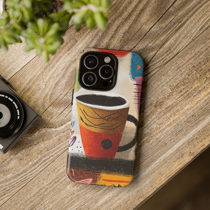 Tough Phone Case - Abstract Coffee 2