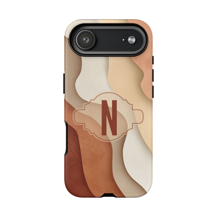 Personalized Tough Phone Case Warm Tones Abstract