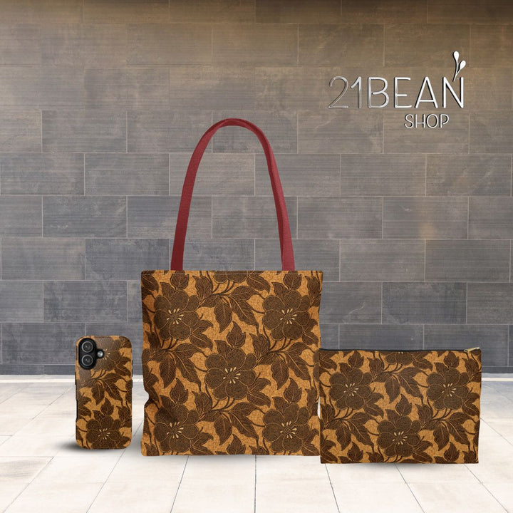 Batik Print Makeup And Accessory Pouch -  Traditional Pattern 9