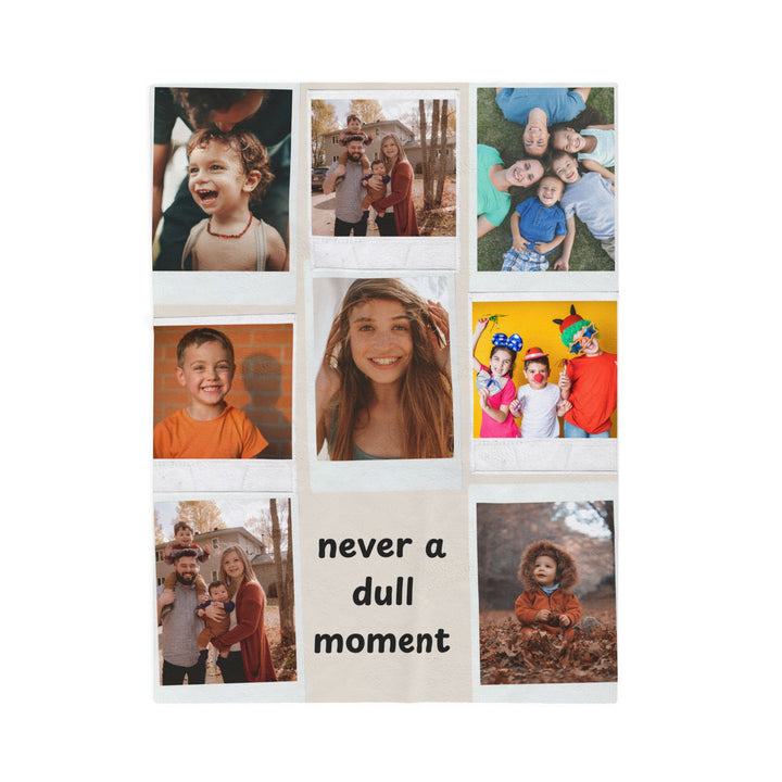 Personalized  Plush Blanket - Never A Dull Moment