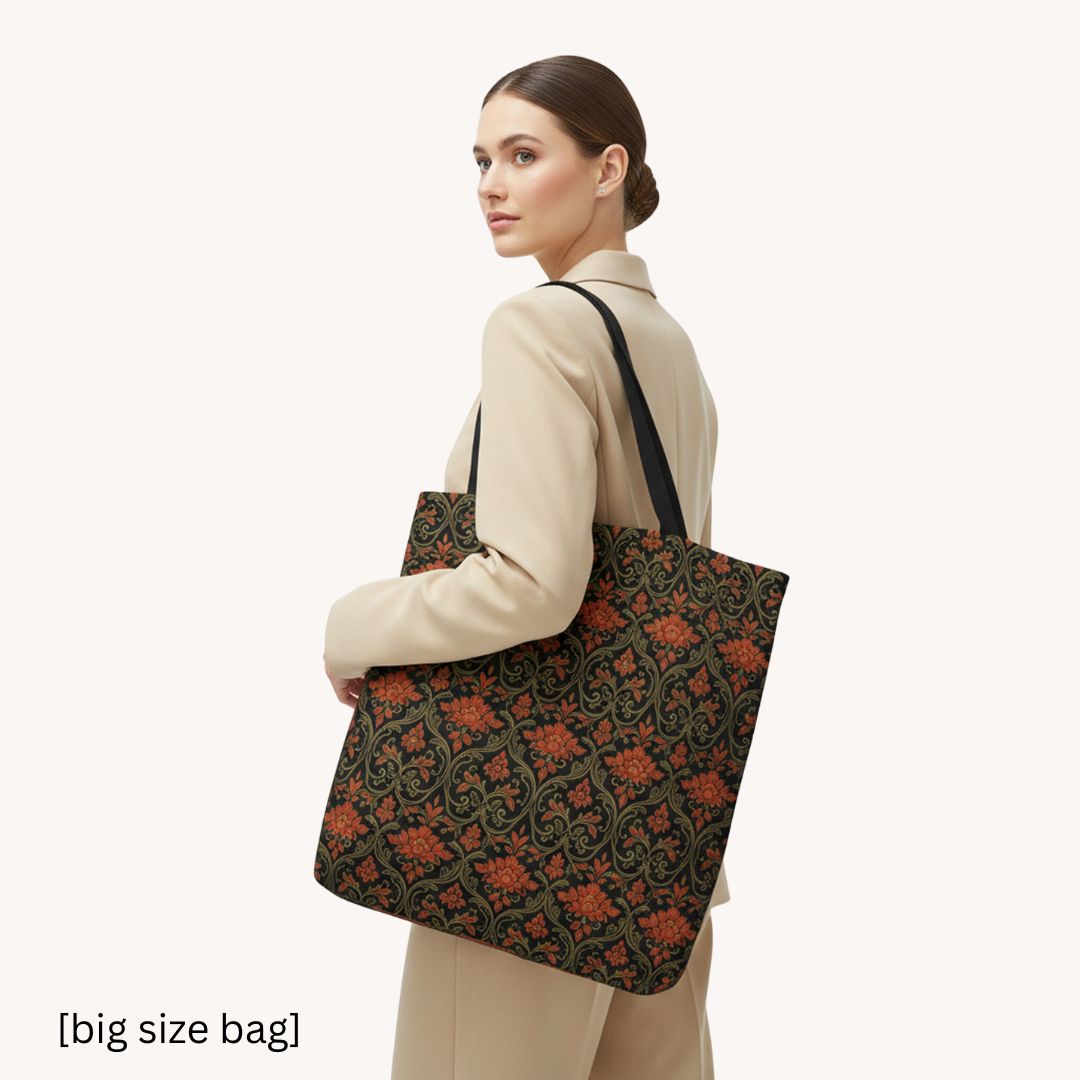 Batik Print Tote Bag -   Traditional Pattern 11