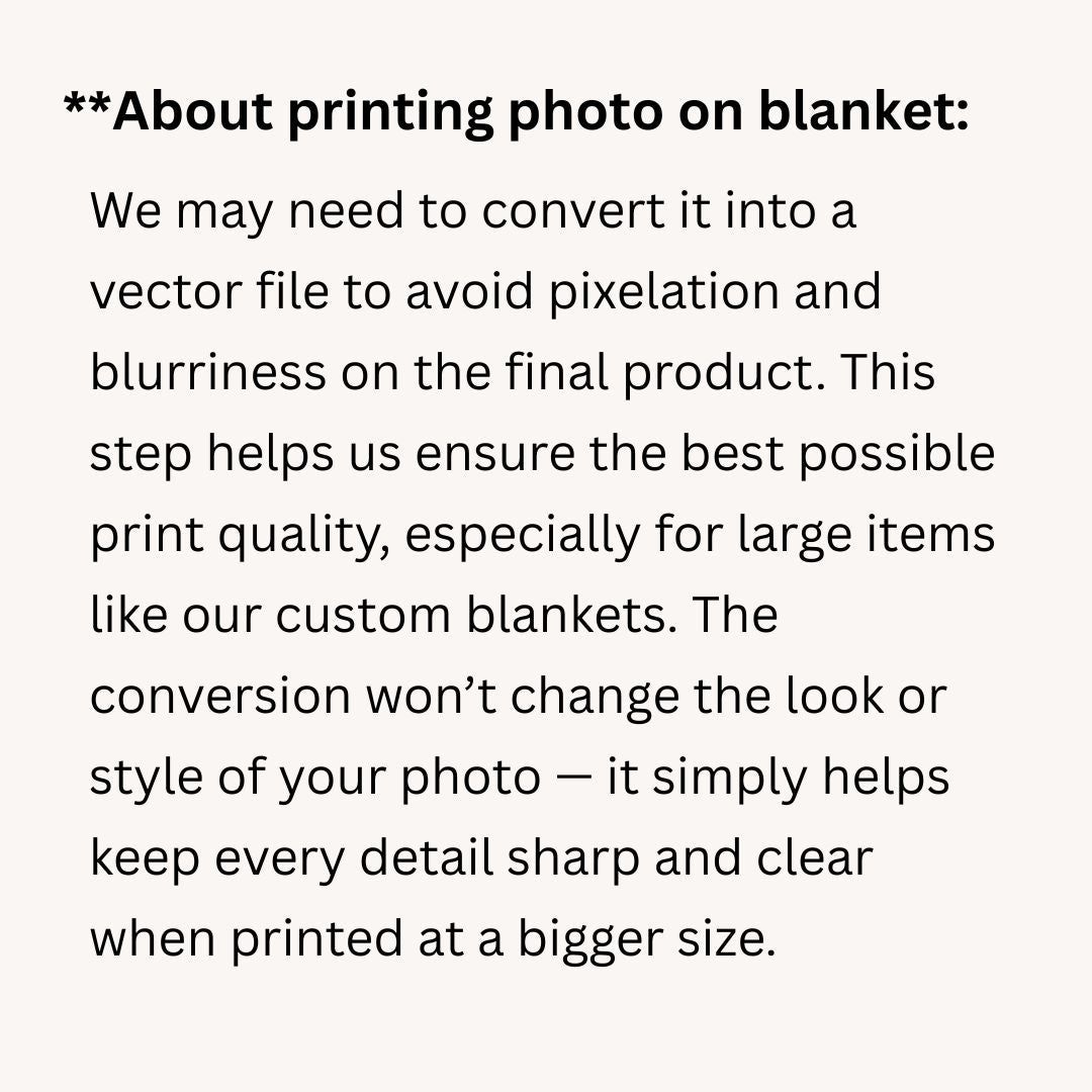 Custom Photo  Plush Blanket - Love Laughter