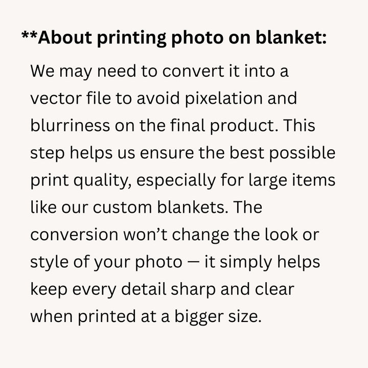 Custom Photo  Plush Blanket - Love Laughter