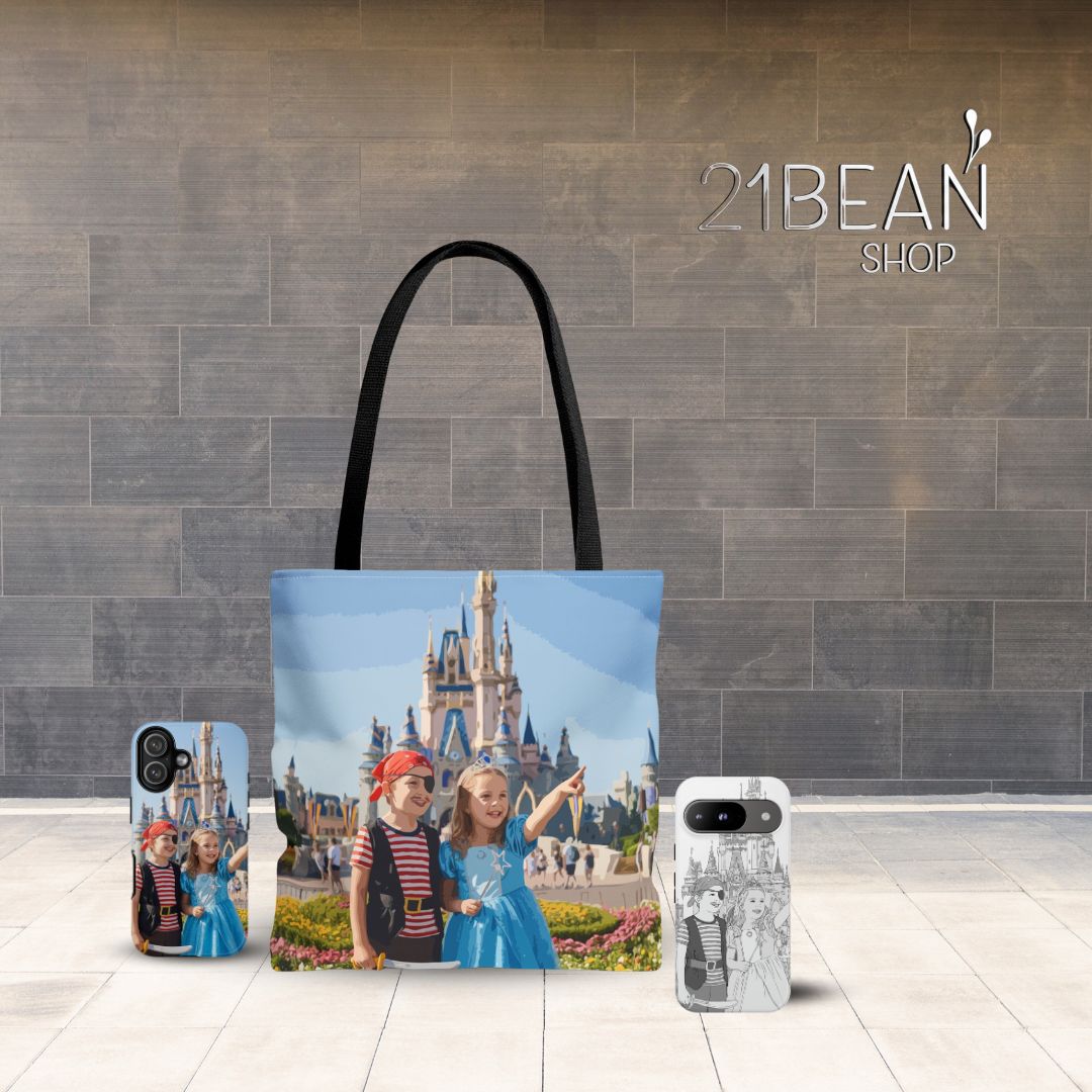Custom Photo Full Print Tote Bag