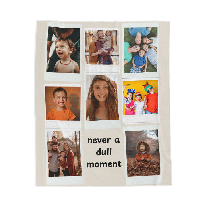 Personalized  Plush Blanket - Never A Dull Moment