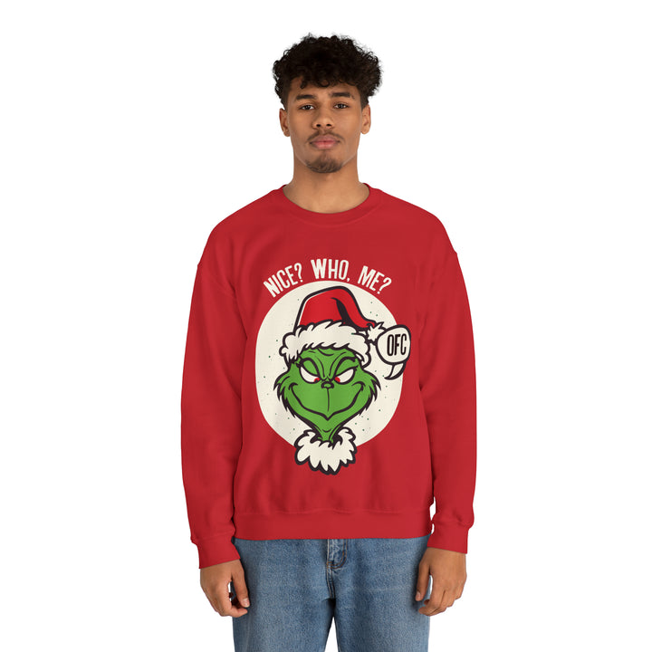 Unisex Heavy Blend™ Crewneck Sweatshirt, The "Nice" Grinch