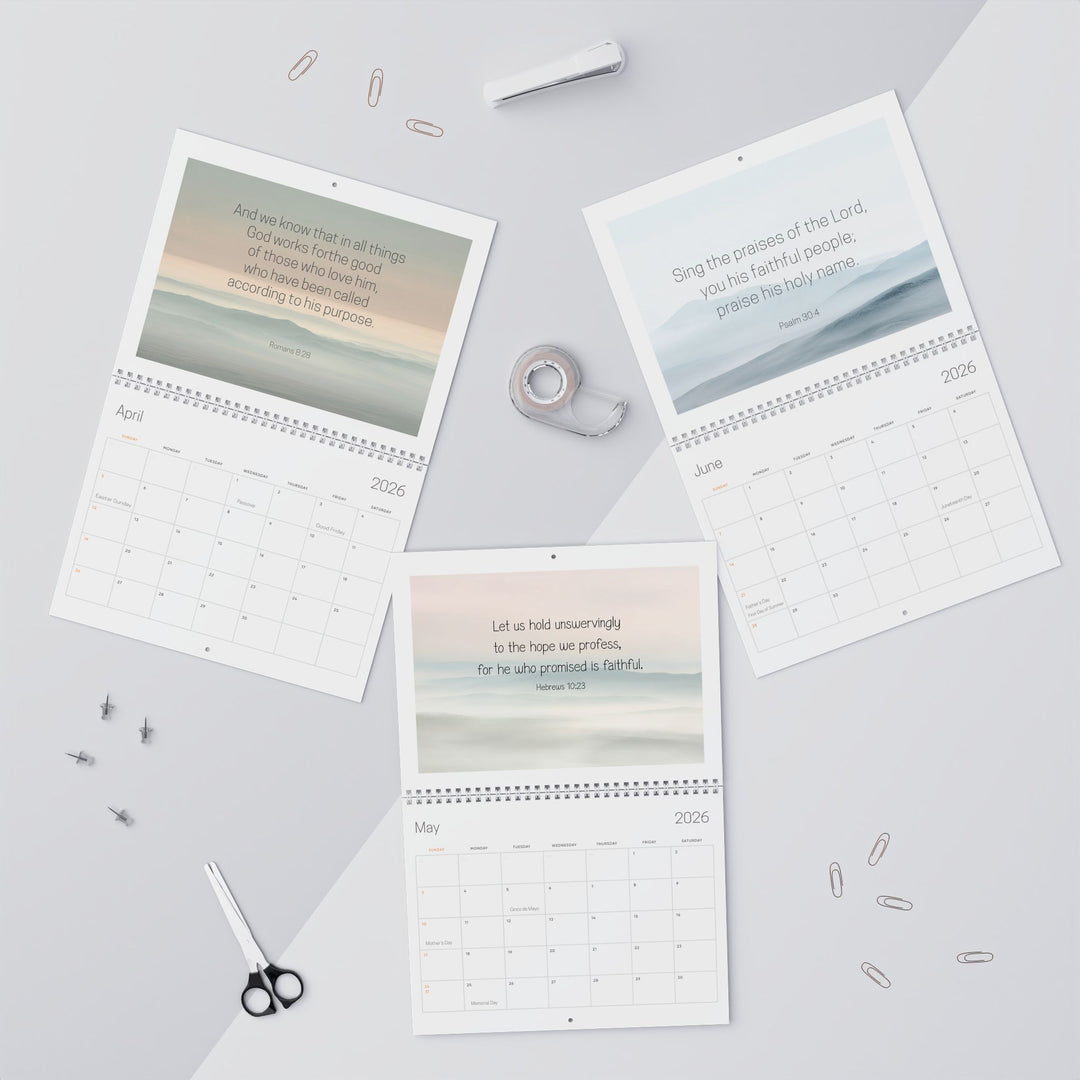 2026 Wall Calendar Abstract Landscape  - Personalized