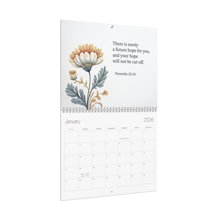 2026 Wall Calendar Botanical Flower  - Personalized