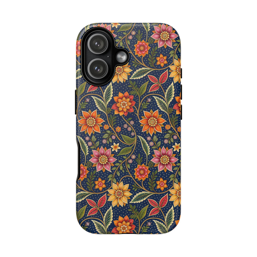 Modern Batik Pattern Tough Phone Cases Personalizable - Flower 7