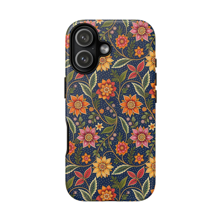 Modern Batik Pattern Tough Phone Cases Personalizable - Flower 7