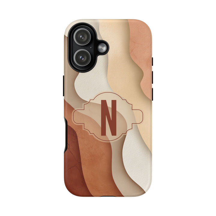 Personalized Tough Phone Case Warm Tones Abstract
