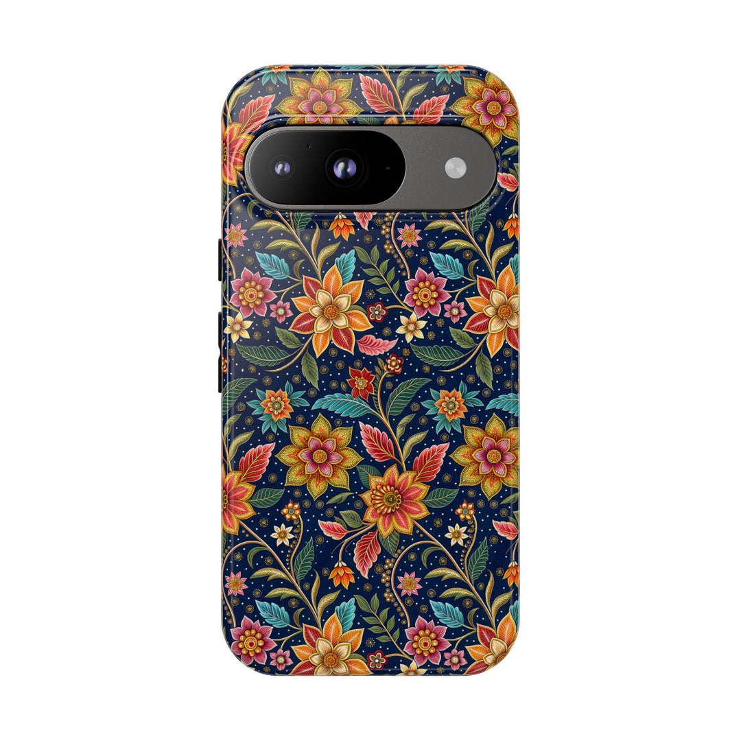 Modern Batik Pattern Tough Phone Cases Personalizable - Flower 10