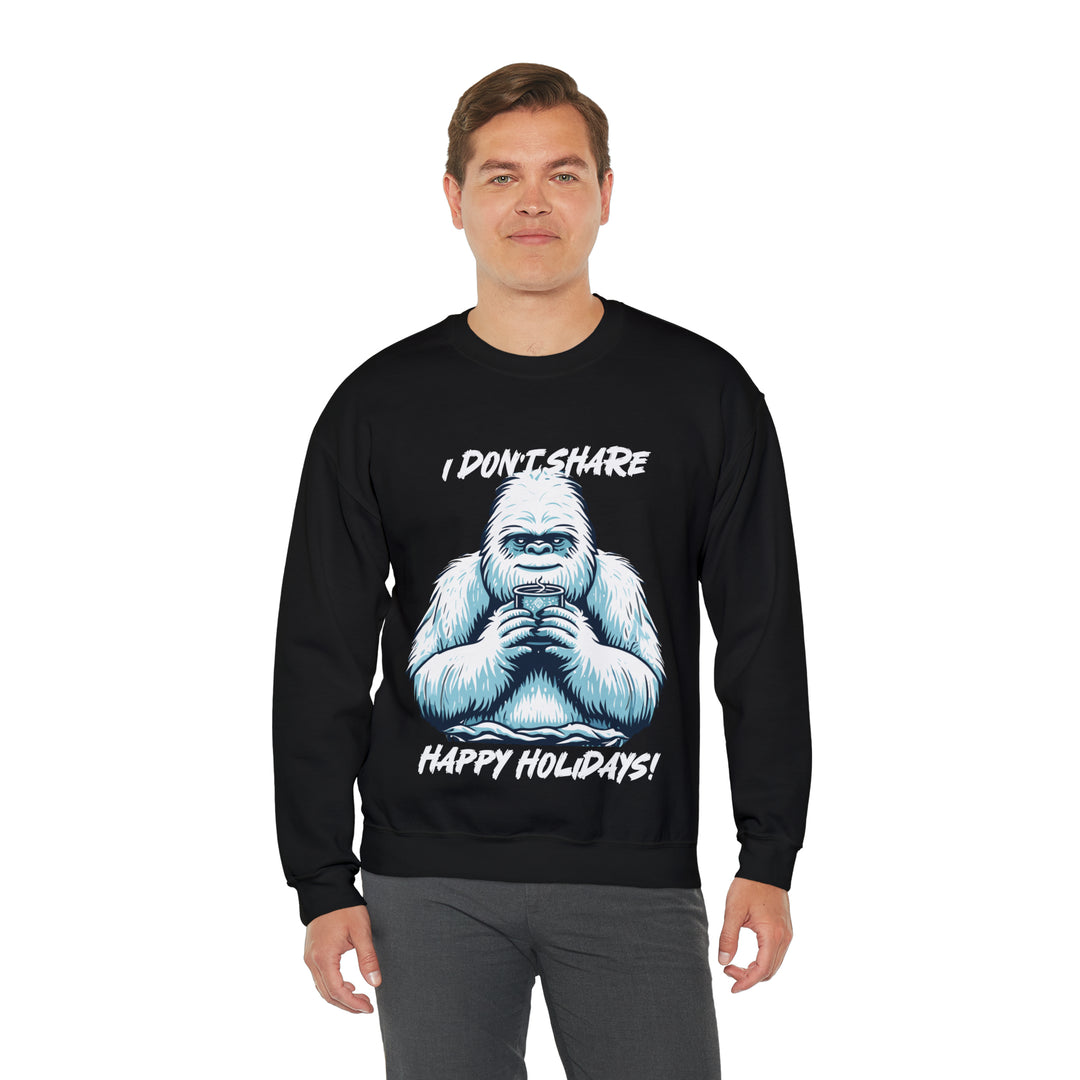 Unisex Heavy Blend™ Crewneck Sweatshirt, Happpy Holidays From The Yeti