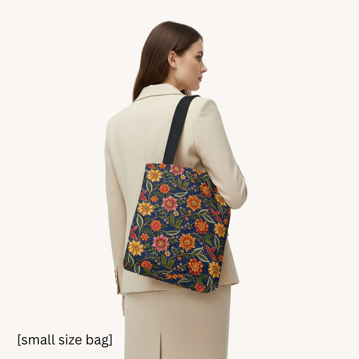 Batik Print Tote Bag -  Batik Flower 7