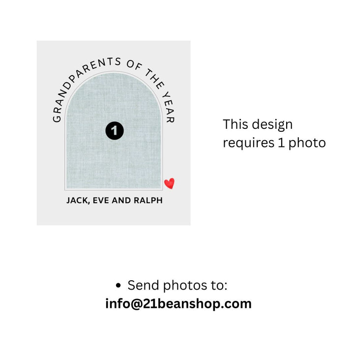 Personalized  Plush Blanket - Grandparents Of The Year