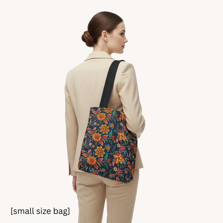 Batik Print Tote Bag -  Batik Flower 10