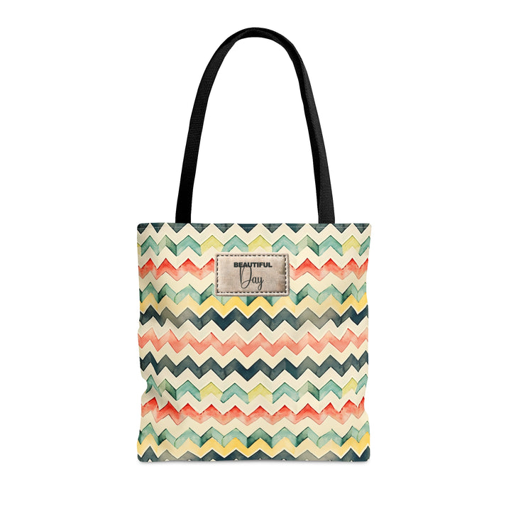 Fun Chevron Pattern Tote Bag For Everyday Use