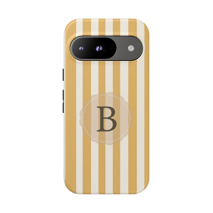 Personalized Tough Phone Case Yellow Stripe