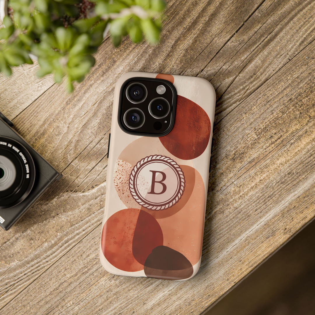 Tough Phone Case Personalized - Warm Tones Abstract 2