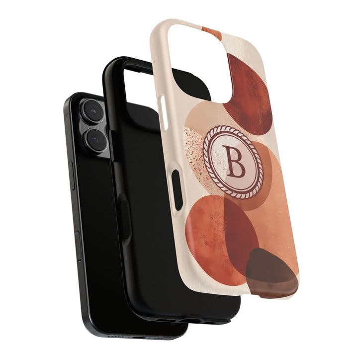 Tough Phone Case Personalized - Warm Tones Abstract 2