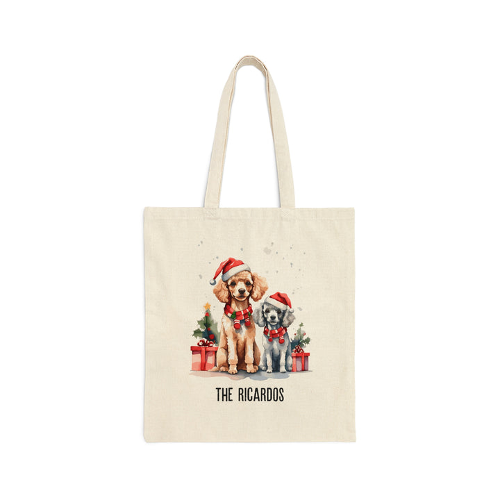 Personalized Cotton Canvas Tote Bag You And Me Holiday Moment
