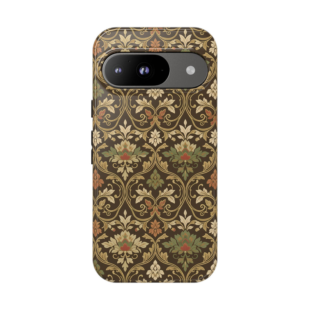 Traditional Batik Pattern Tough Phone Cases Personalizable - Elegant Floral