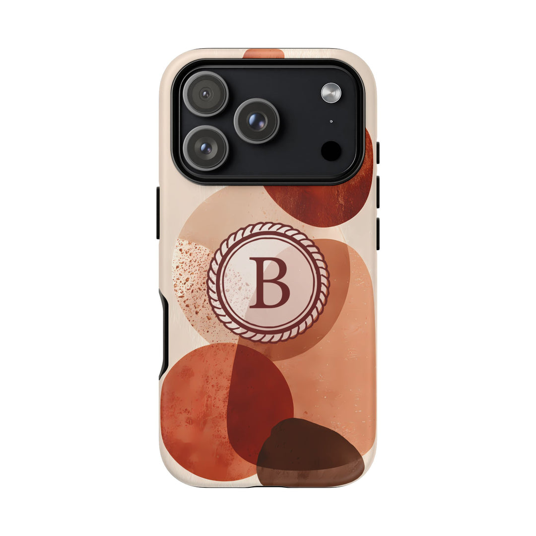 Tough Phone Case Personalized - Warm Tones Abstract 2