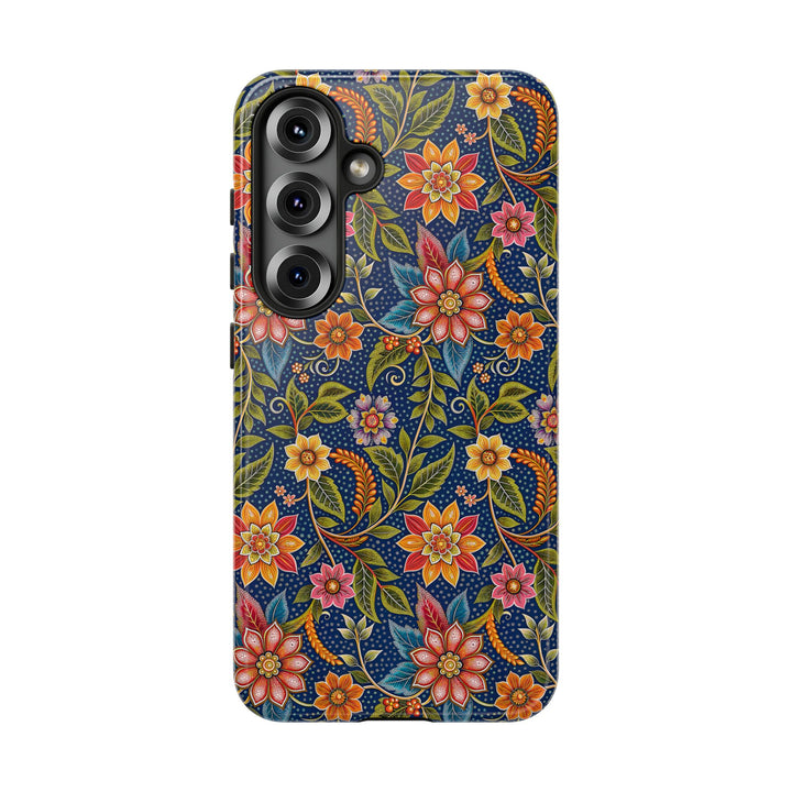 Modern Batik Pattern Tough Phone Cases Personalizable - Flower 6