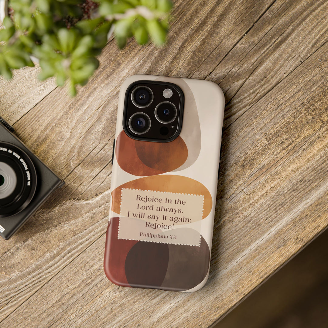Tough Phone Case Personalized - Warm Tones Abstract 1