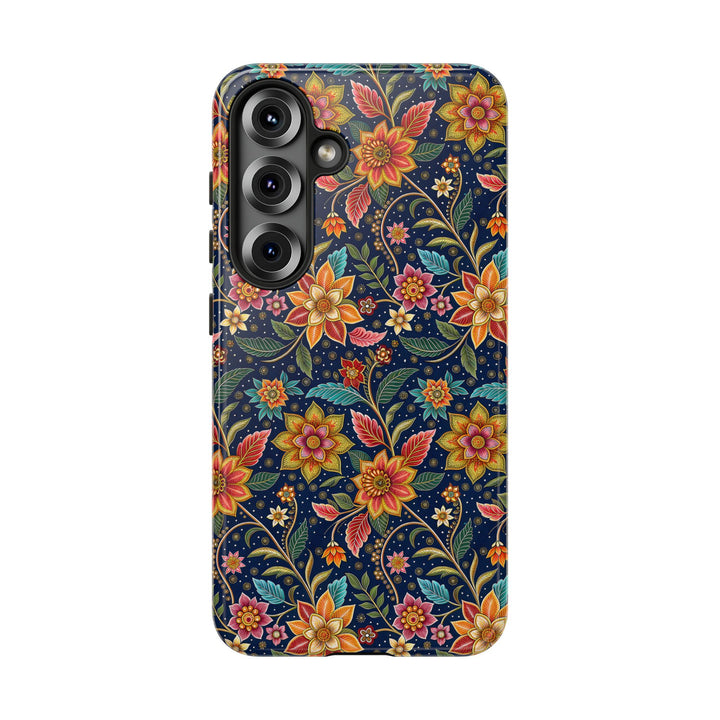 Modern Batik Pattern Tough Phone Cases Personalizable - Flower 10