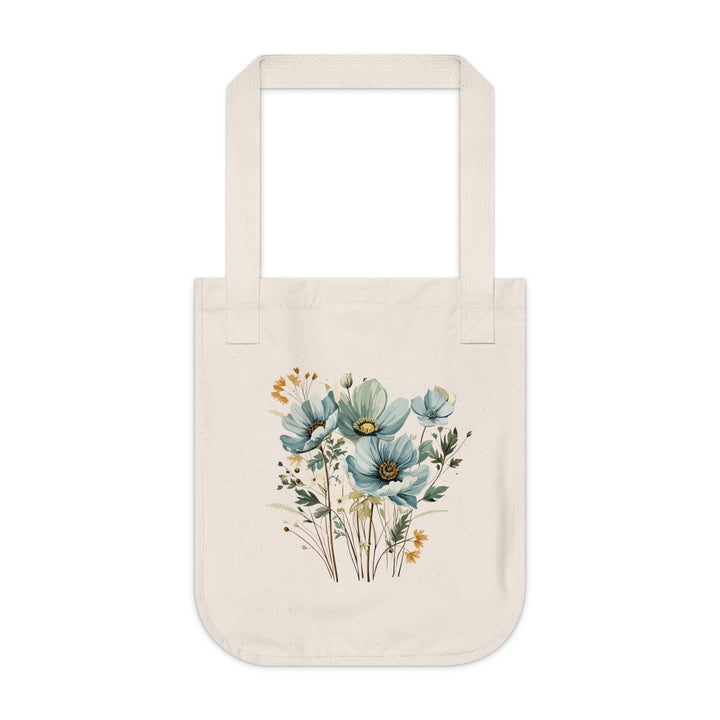 Wildflower Blue Meadow Organic Canvas Tote