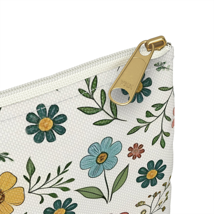 Floral Accessory Pouch - Boho Style Organizer for Makeup, Travel, Gifts, and Daily Essentials