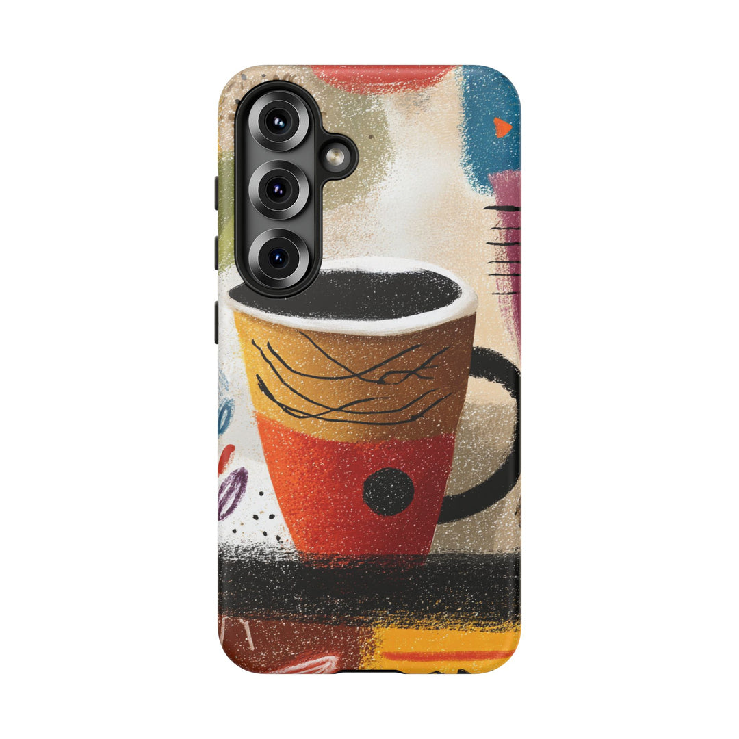 Tough Phone Case - Abstract Coffee 2