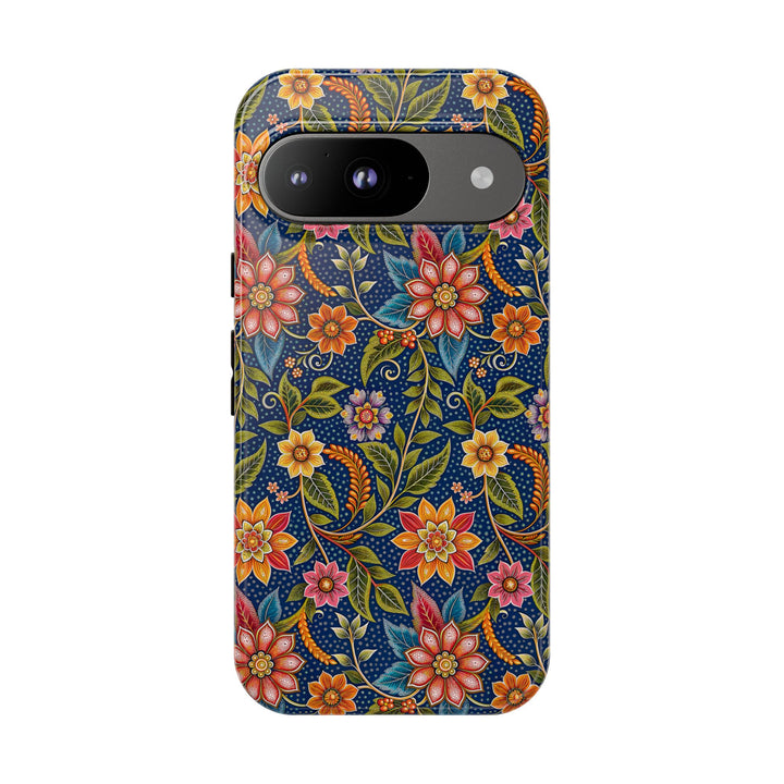 Modern Batik Pattern Tough Phone Cases Personalizable - Flower 6