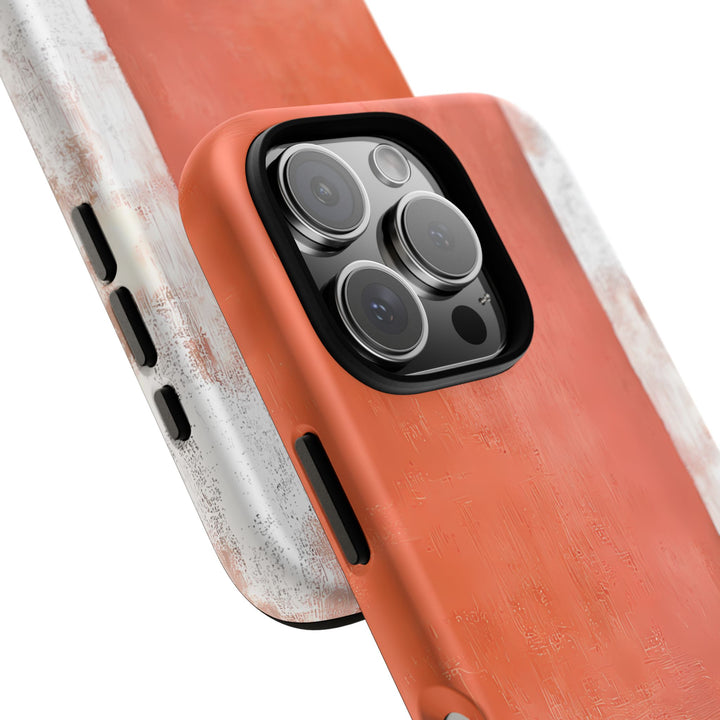 Personalized Tough Phone Case Abstract Orange