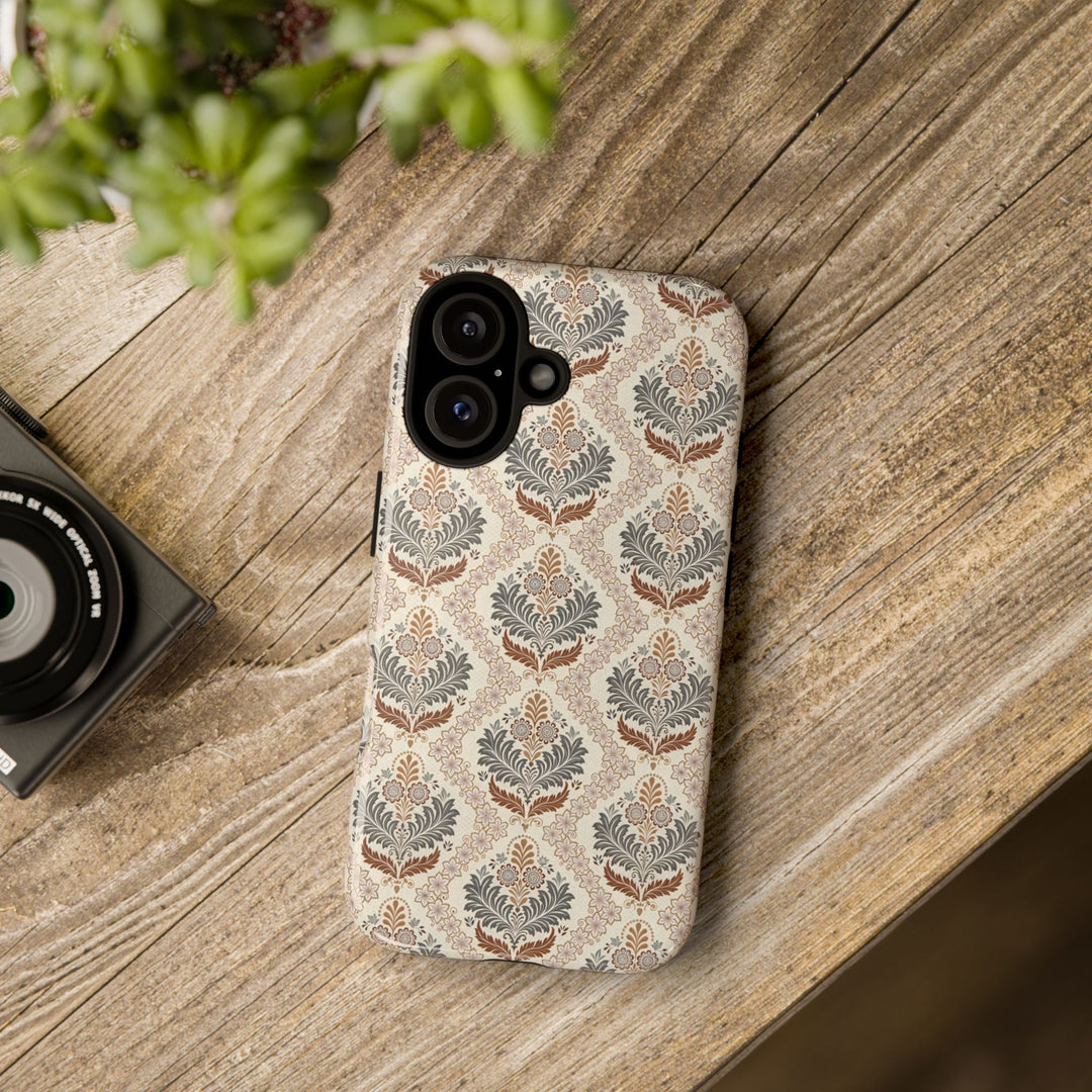 Modern Batik Pattern Tough Phone Cases Personalizable - Toile 1
