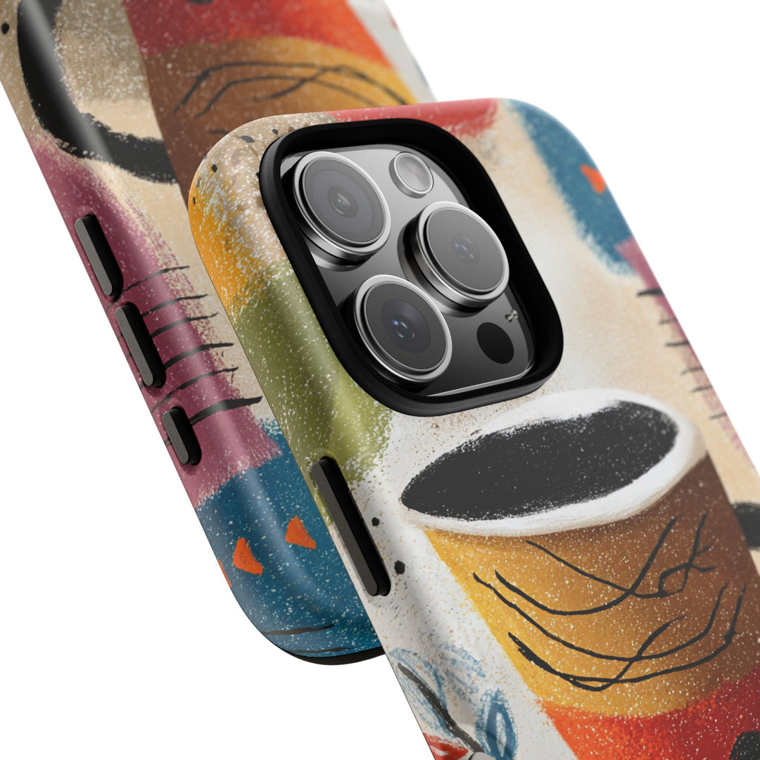 Tough Phone Case - Abstract Coffee 2