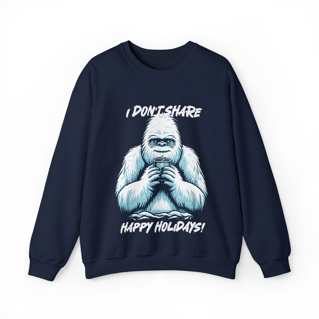 Unisex Heavy Blend™ Crewneck Sweatshirt, Happpy Holidays From The Yeti