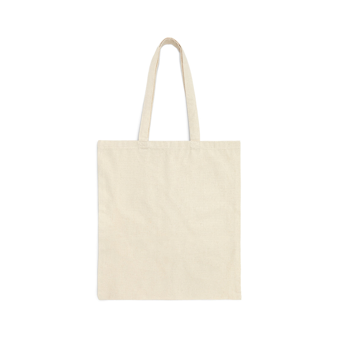 Wildflower Blue Meadow Cotton Canvas Tote Bag