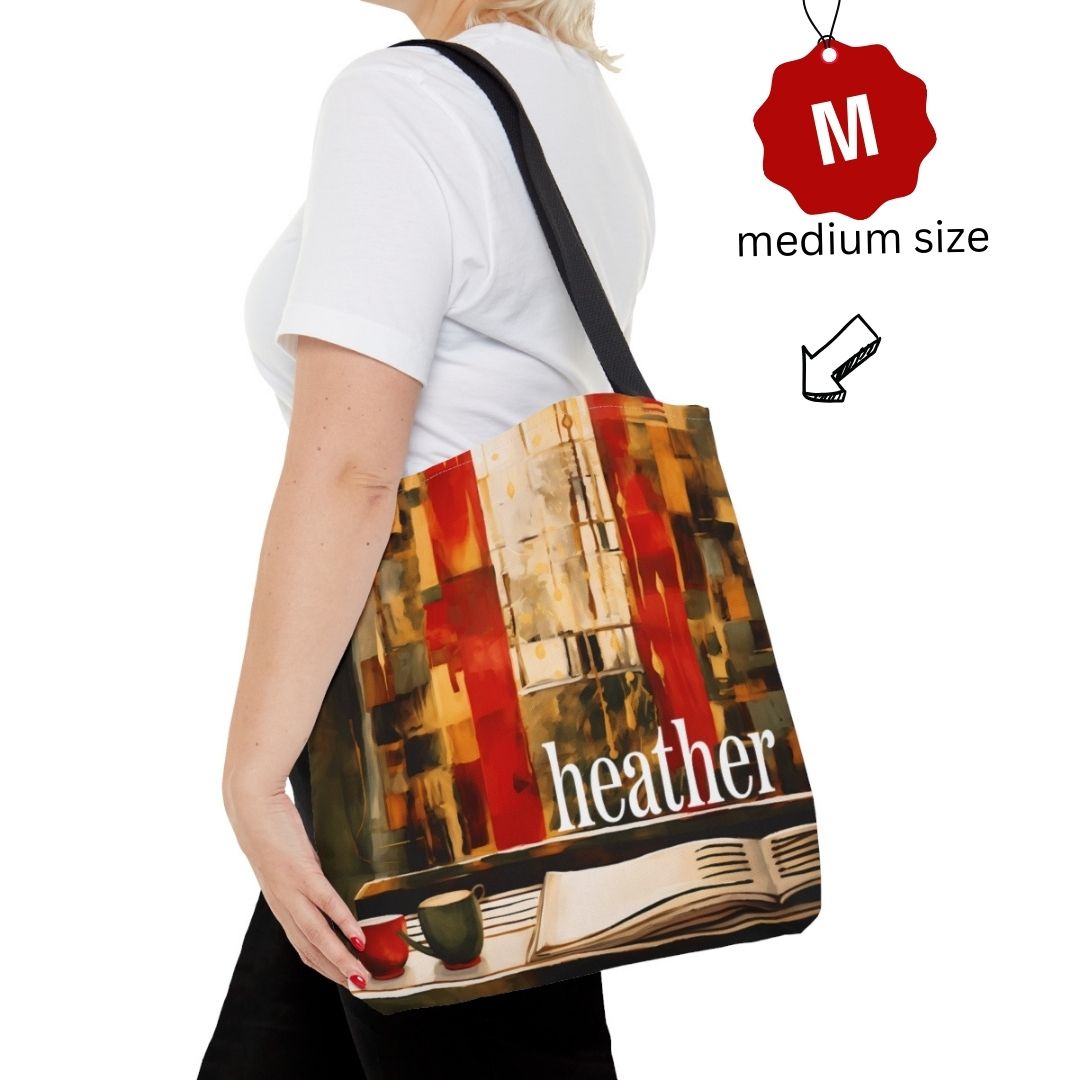 Joyful Holiday Abstract Tote Bag Personalized