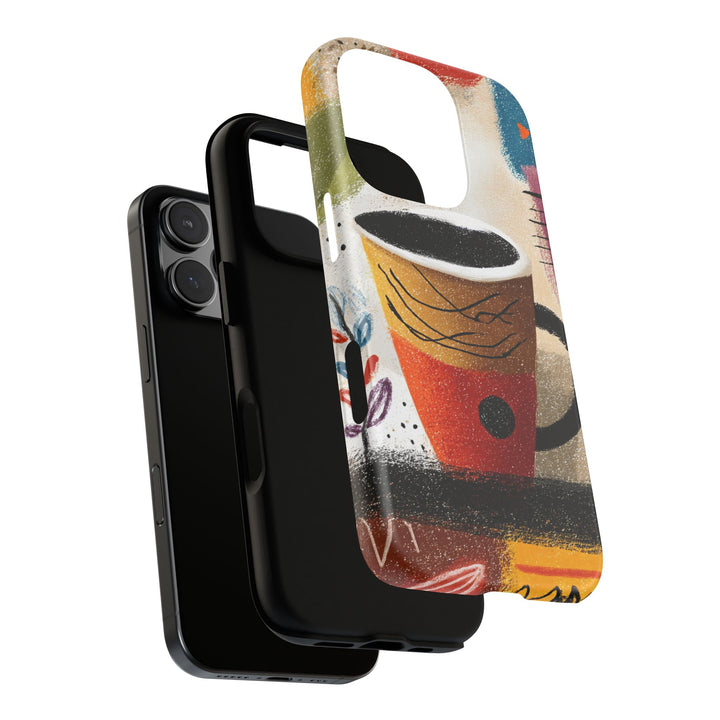 Tough Phone Case - Abstract Coffee 2