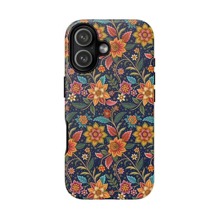 Modern Batik Pattern Tough Phone Cases Personalizable - Flower 10