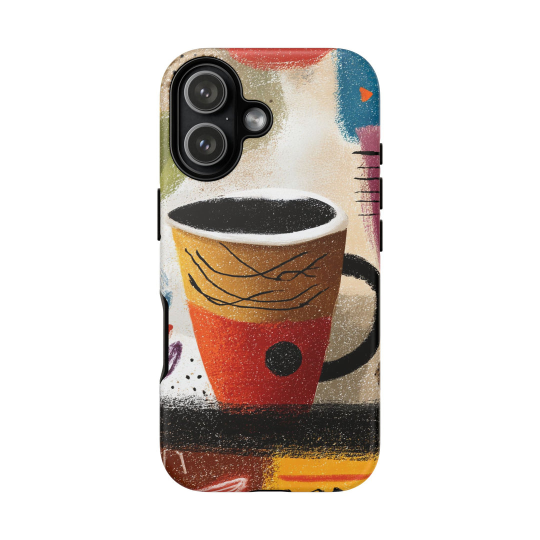 Tough Phone Case - Abstract Coffee 2