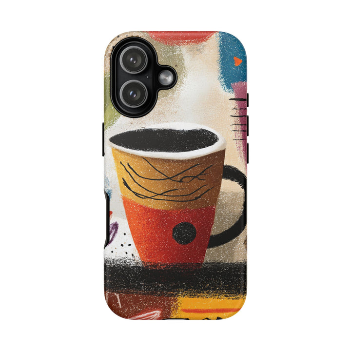 Tough Phone Case - Abstract Coffee 2