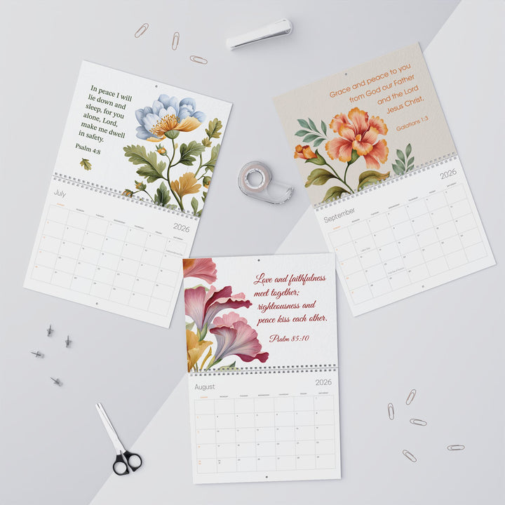 2026 Wall Calendar Botanical Flower  - Personalized