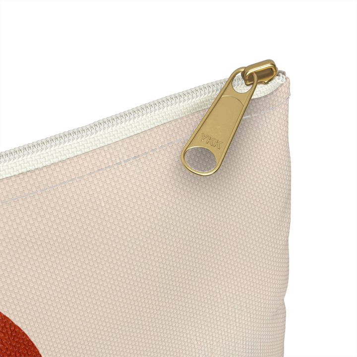 Abstract Print Makeup And Accessory Pouch -  Warm Tones 2